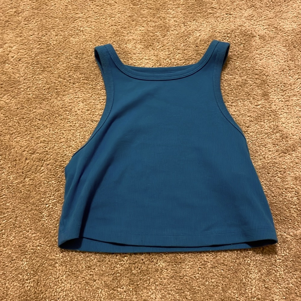 Blue Cropped Tanktop